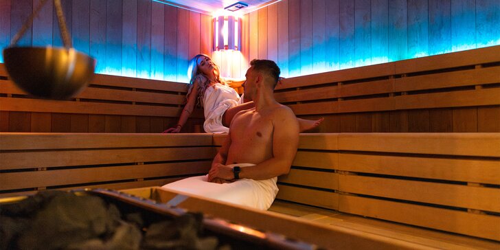 Privátní wellness na 90 nebo 120 min. až pro 6 osob: sauna, vířivka a relax zóna