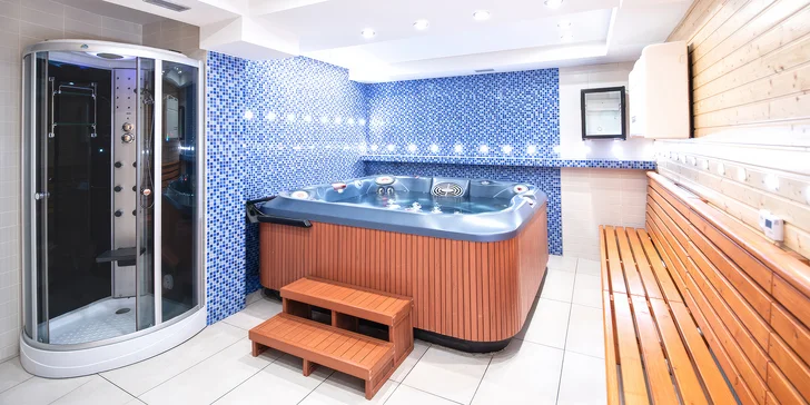 Wellness balíčky pro klidnou duši: parní box, sauna i vířivka na 60–120 minut