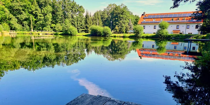 Romantický odpočinek v soukromí Bačalského mlýna: 90 či 120 minut privátního wellness a láhev sektu