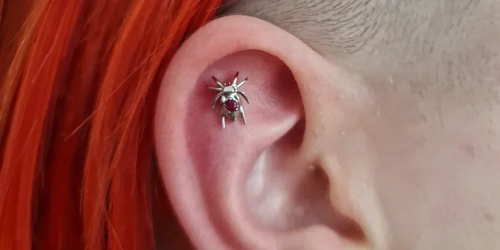 Píchnutí až 3 piercingů nebo náušnic s výběrem šperku v centru Brna