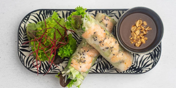 Smažené i nesmažené závitky, Bún Nam Bộ a Phở pro 2 osoby