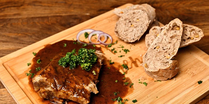 Otevřené vouchery v hodnotě 300-1000 Kč do Poctivé restauraci v Krči