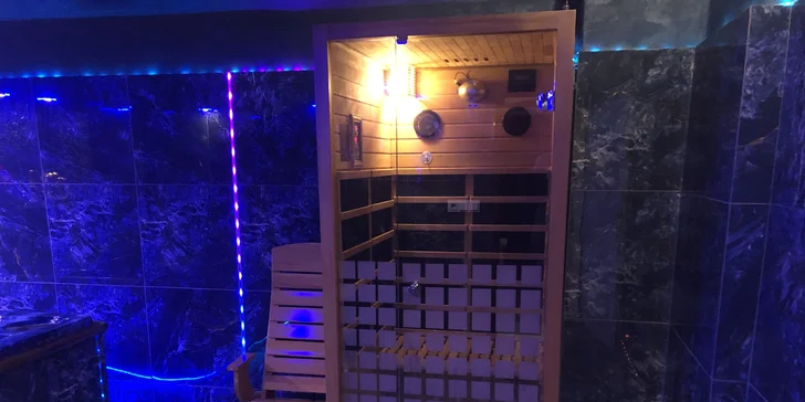Privátní wellness pro dva: 60 min. i celá noc, vířivka, sauna a relaxační místnost
