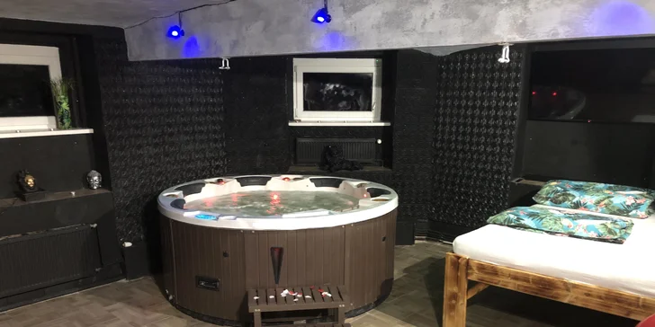 Privátní wellness pro dva: 60 min. i celá noc, vířivka, sauna a relaxační místnost