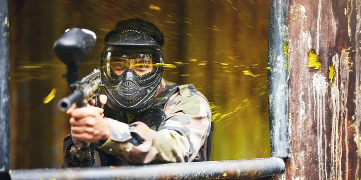 Až 3hod. indoor paintball vč. zapůjčení vybavení pro 1 nebo 10 osob