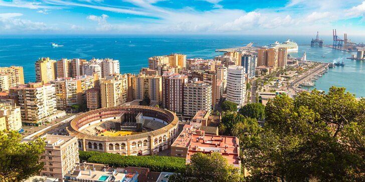 Letecký zájezd do Malagy a na Gibraltar s hotelem a snídaní