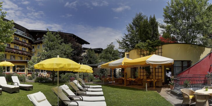 Aktivní dovolená v Zell am See: 4* hotel na klidném místě, snídaně, wellness a zahrada