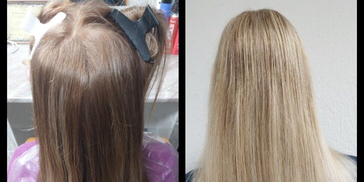 Krásné vlasy: melír, zastřižení konečků a vyživující péče Olaplex