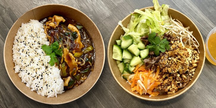 Vietnamské hlavní jídlo dle výběru ze 7 druhů na odnos s sebou