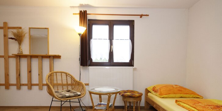Dovolená v chatě na Lipně: apartmány pro 5 osob nebo celá chata až pro 10 osob