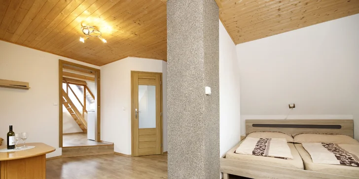 Dovolená v chatě na Lipně: apartmány pro 5 osob nebo celá chata až pro 10 osob
