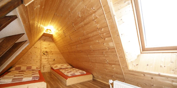 Dovolená v chatě na Lipně: apartmány pro 5 osob nebo celá chata až pro 10 osob