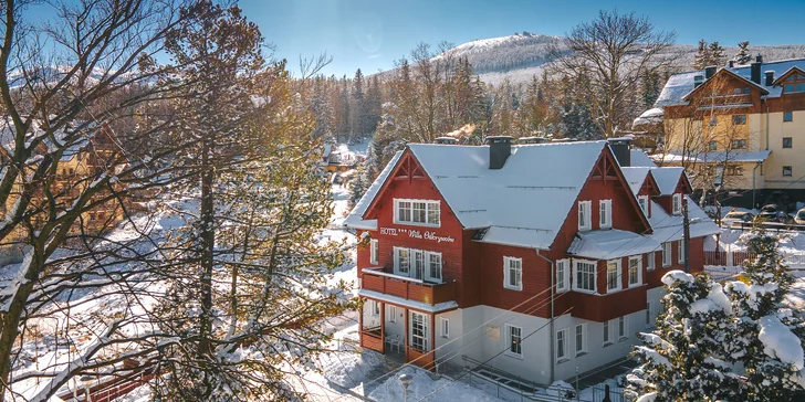 Polské Krkonoše: dovolená v hotelu se snídaní nebo polopenzí, hodina v privátní sauně