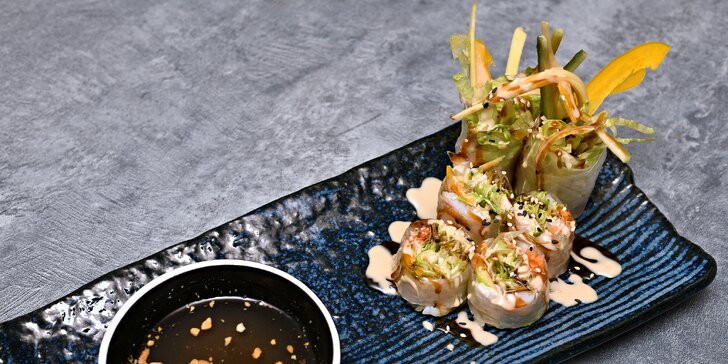 Degustační menu Sushi Love pro 2 osoby: maki, nigiri, tempura, vybraná polévka a skvělé koktejly