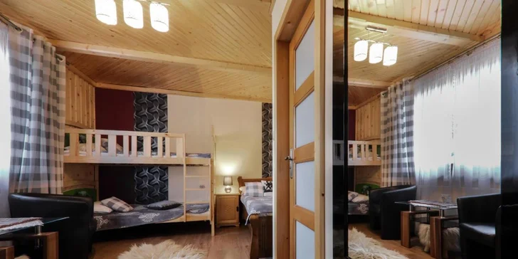 Polské Tatry: chaty s vířivkou nebo vila s vířivkou a bazénem až pro 18 osob