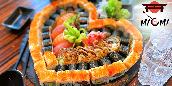 Sushi sety s 36 nebo 58 kousky: maki, nigiri a další rolky s rybami i zeleninou