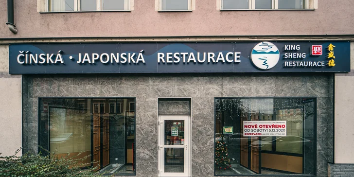 1 000 Kč na jakékoliv jídlo i nápoje v japonské restauraci King Sheng