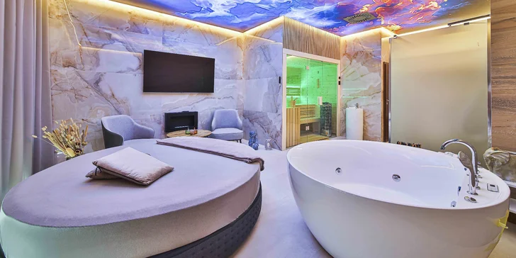Privátní wellness pro dva: vířivka, sauna i prosecco