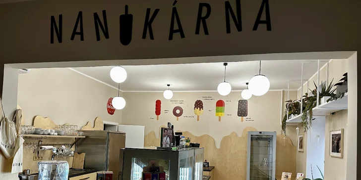 Domácí nanuky, zmrzlina v kelímku i káva dle výběru: latte, espresso i lungo