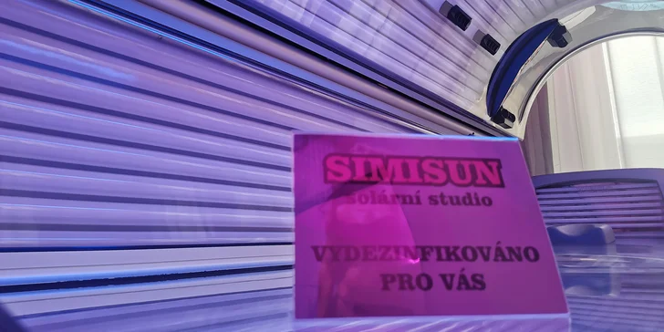 Opálení po celý rok v novém solárním studiu na 10 min. nebo permanentka na 60 min.