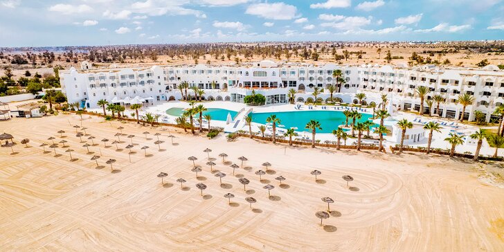 Báječná dovolená na Djerbě: 7 nocí v 4* hotelu El Kantara, all inclusive strava, letenky