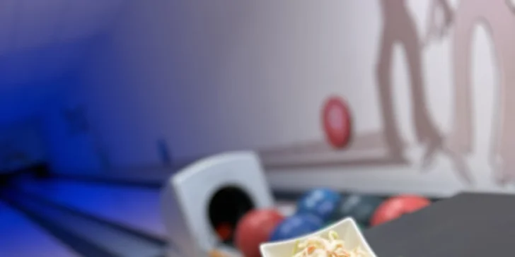 Bowling na 1 či 2 hod. až pro 8 osob a tatarák nebo prkno dobrot