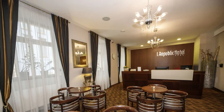 4* hotel ve stylu první republiky: pobyt se snídaní v pokoji či luxusním apartmá v centru Prahy