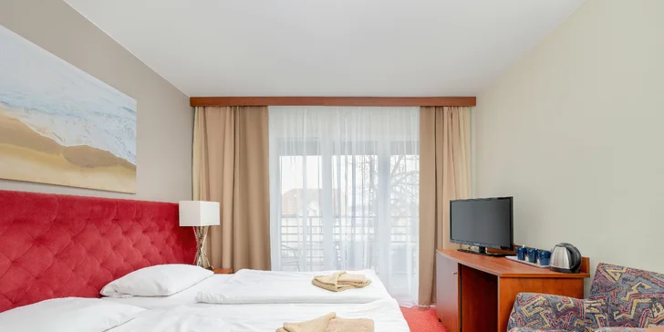 Dovolená u Baltského moře: hotel kus od pláže, polopenze i vstup do wellness