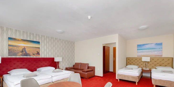 Dovolená u Baltského moře: hotel kus od pláže, polopenze i vstup do wellness