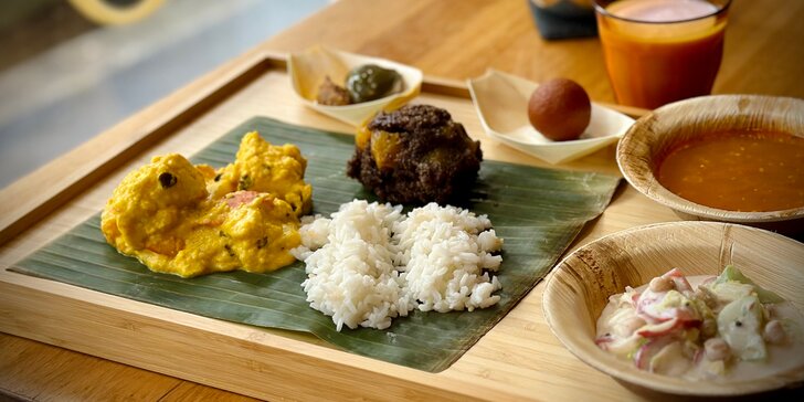 Pravé indické menu pro 1 i 2 os. na Palmovce: vegetariánská polévka, hlavní chod i dezert a salát