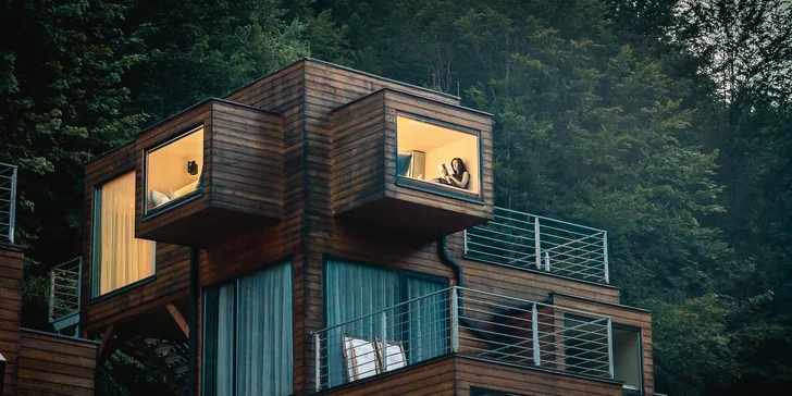 Designové apartmány ve Visle s wellness i extra dárky pro pár i rodinu