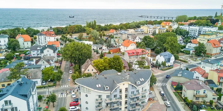 Międzyzdroje: hotel přímo u Baltu s polopenzí a wellness