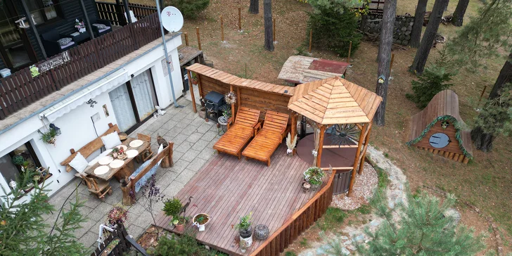 Privátní wellness na chatě s grilem, ohništěm a pískovištěm: 3 nebo 4 hodiny