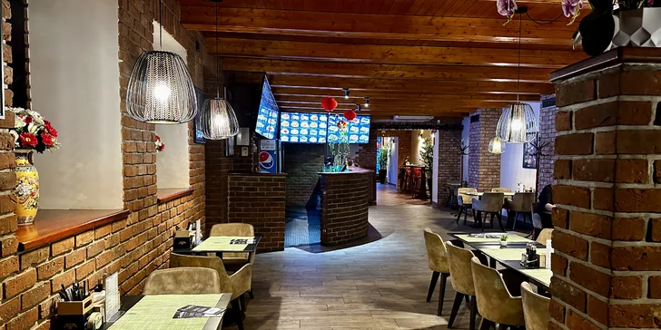 Otevřený voucher na 300–1000 Kč do čínské restaurace v centru Pardubic