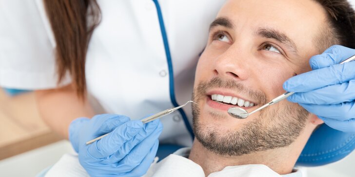 Kompletní dentální hygiena pro dospělé: odstranění kamene, fluoridace i pískování