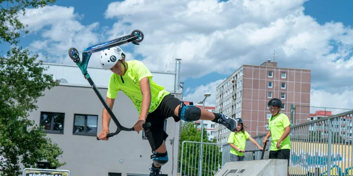 Jednodenní kurz na freestyle koloběžce pro děti od 6 do 12 let