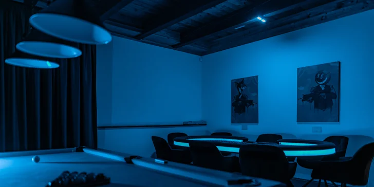 Soukromá herna včetně kina na 2–4 hod.: beerpong, poker, kulečník i konzole