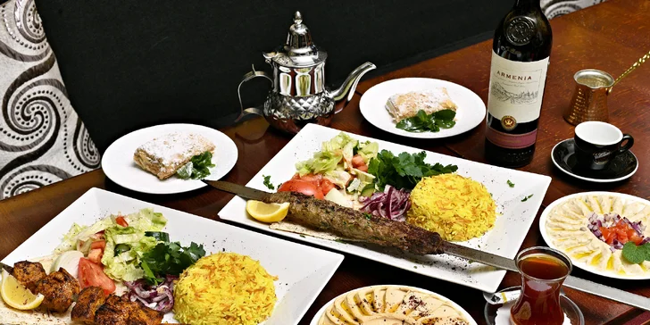 Otevřené vouchery do restaurace Babylon na Novém Městě: až 2000 Kč na orientální pochoutky dle výběru