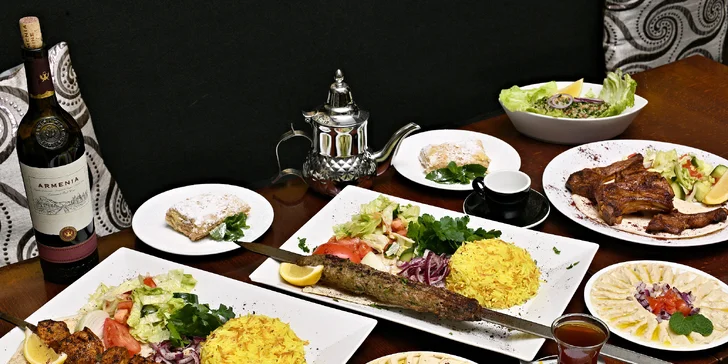 Otevřené vouchery do restaurace Babylon na Novém Městě: až 2000 Kč na orientální pochoutky dle výběru