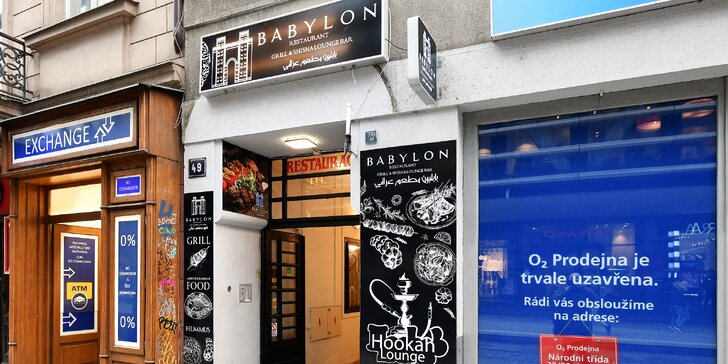 Otevřené vouchery do restaurace Babylon na Novém Městě: až 2000 Kč na orientální pochoutky dle výběru