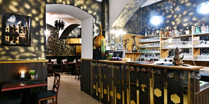 Otevřené vouchery do restaurace Babylon na Novém Městě: až 2000 Kč na orientální pochoutky dle výběru