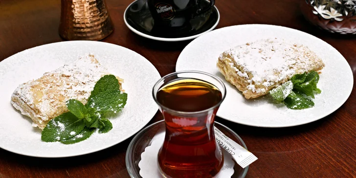 Orientální 3chodové degustační menu i s lahví vína pro 2 osoby v restauraci Babylon na Novém Městě