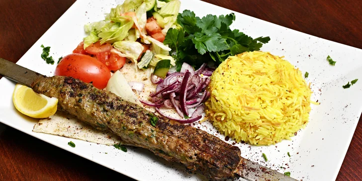 Orientální 3chodové degustační menu i s lahví vína pro 2 osoby v restauraci Babylon na Novém Městě