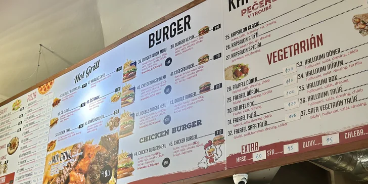 Šiš kebab, döner, dürüm i masový mix grill s přílohou pro 1 nebo 2 osoby