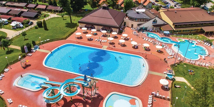 Lázeňské městečko Banovci: sauny, bazény, termální koupele, snídaně i odpolední svačinky