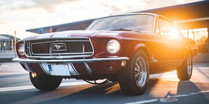 Pronájem legendárního Fordu Mustang 1968 V8 na 6–12 hod.