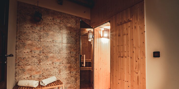 90-120min. privátní wellness: finská sauna i ochlazovací kýbl