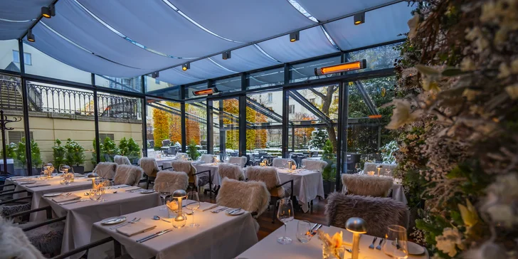 Tříchodové obědové menu od michelinského šéfkuchaře Sabatelliho pro dva