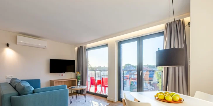 Apartmány v Łebě blízko pláže: neomezený wellness, snídaně v ceně a slavné duny