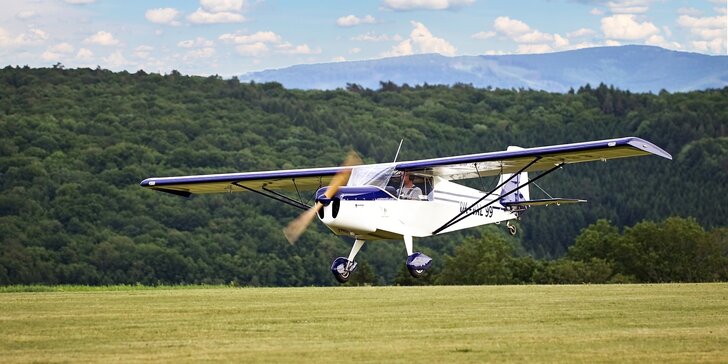 Adrenalinový let sportovním letounem: 20, 25 nebo 30 min. pro jednoho